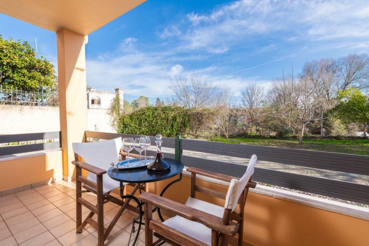 Casa Evi Corfu 1 Apartment Potamos  ภายนอก รูปภาพ